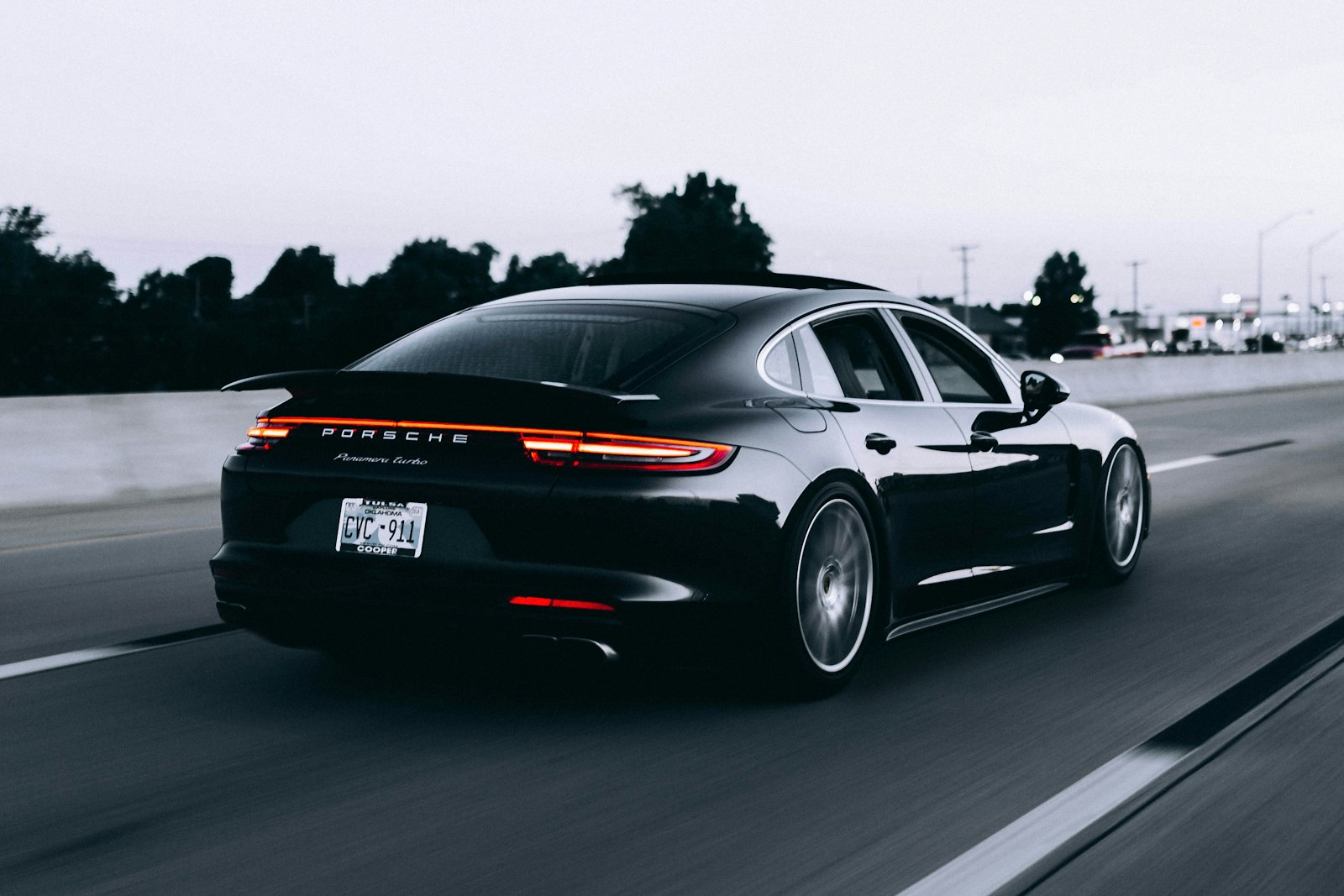 A premium vehicle on the open road