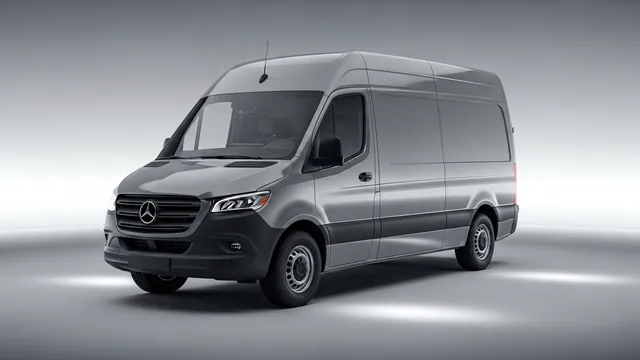 A commercial cargo delivery van